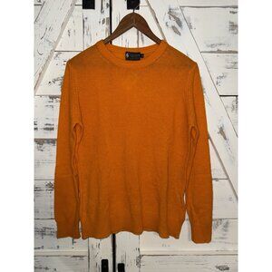 Cashmere Boutique Orange Cashmere Sweater Crewneck Large Women's NWT